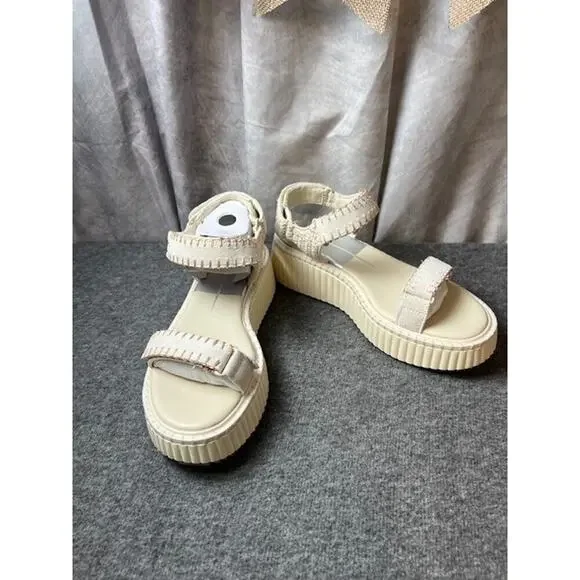 Dolce Vita Debra Ivory Suede Women’s Sandals size 8.5 Comfortable! NWB - Picture 5 of 8